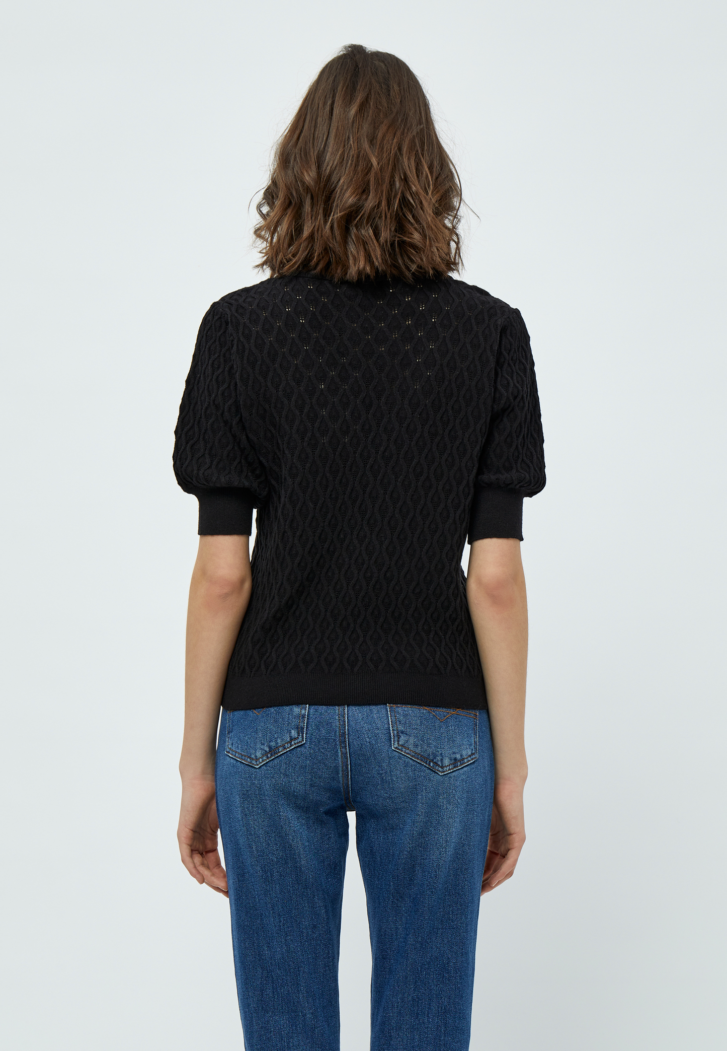 PCRosalia Strik T-shirt - Sort