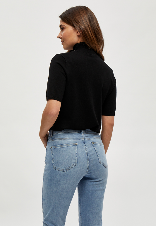 MSLima Roll Neck Knit - Sort