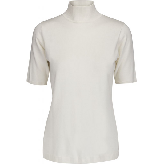 MSLima Roll Neck Knit - Hvid